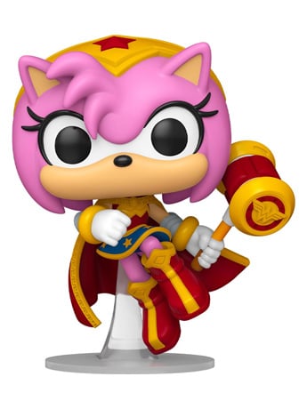 Justice League x Sonic the Hedgehog Pop! Heroes #595 Amy as Wonder Woman Gallery Image 2