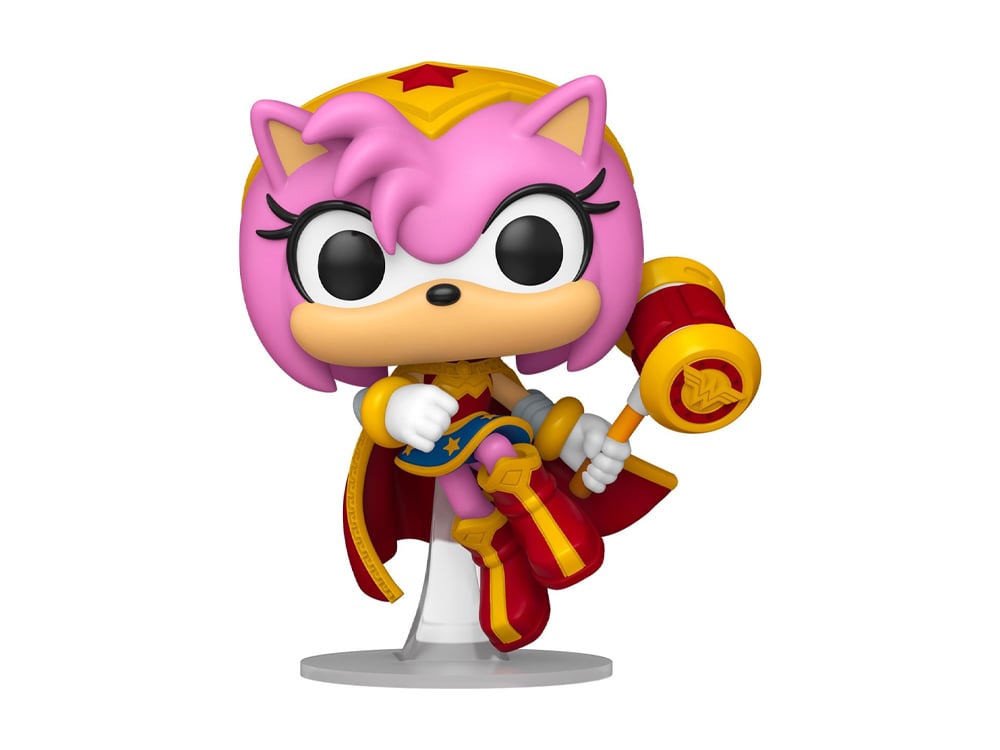 Justice League x Sonic the Hedgehog Pop! Heroes #595 Amy as Wonder Woman Gallery Image 1