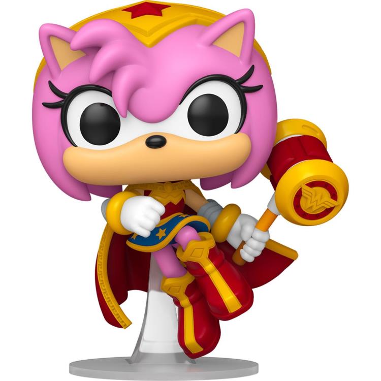 Justice League x Sonic the Hedgehog Pop! Heroes #595 Amy as Wonder Woman Gallery Image 3