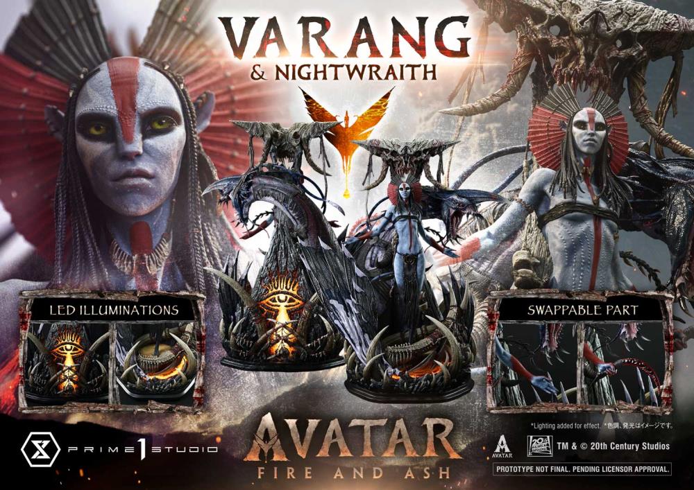Avatar: Fire and Ash Real Elite Masterline Varang and Nightwraith (Bonus ver.) 1/4 Scale Statue Gallery Image 3