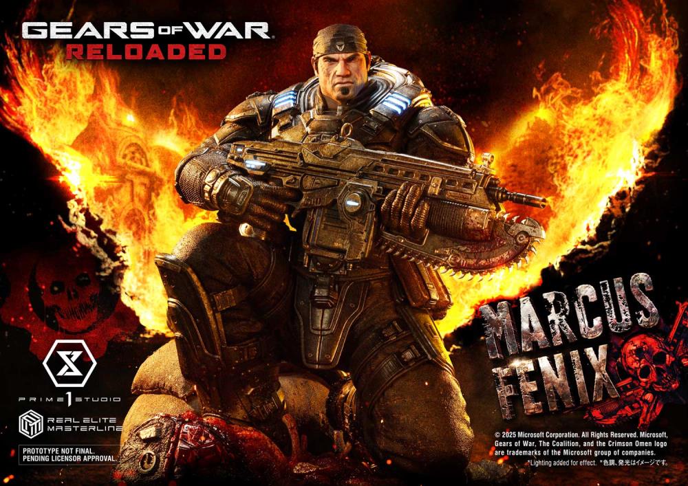Gears of War Real Elite Masterline Marcus Fenix 1/3 Scale Statue Gallery Image 5