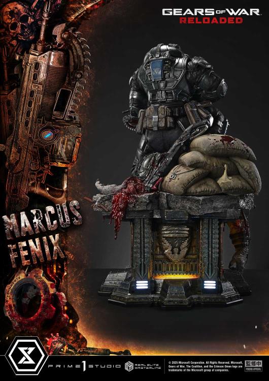 Gears of War Real Elite Masterline Marcus Fenix 1/3 Scale Statue Gallery Image 24