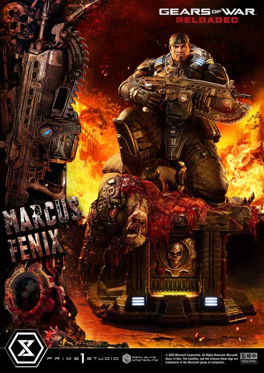 Gears of War Real Elite Masterline Marcus Fenix 1/3 Scale Statue Gallery Image 7