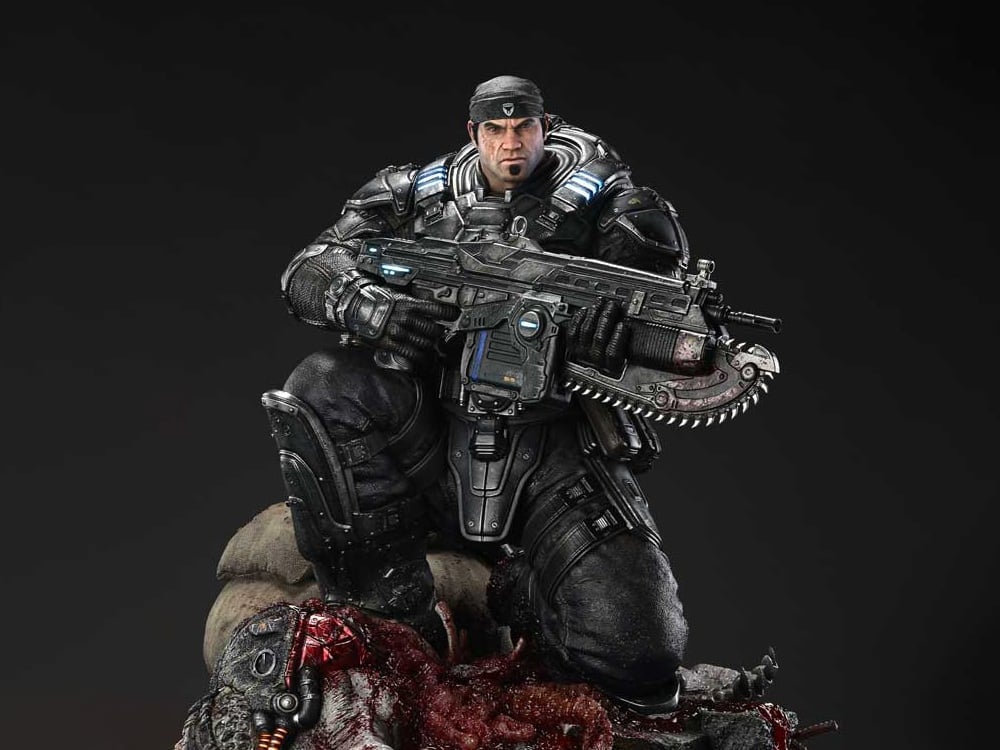 Gears of War Real Elite Masterline Marcus Fenix 1/3 Scale Statue Gallery Image 1