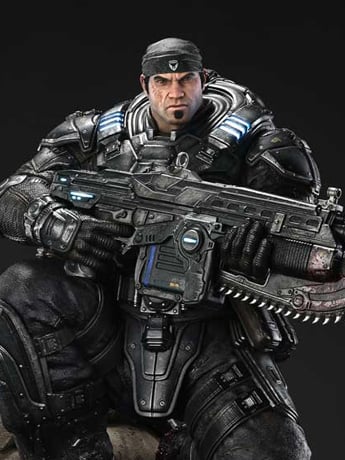 Gears of War Real Elite Masterline Marcus Fenix 1/3 Scale Statue Gallery Image 2