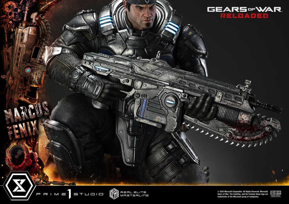 Gears of War Real Elite Masterline Marcus Fenix 1/3 Scale Statue Gallery Image 33
