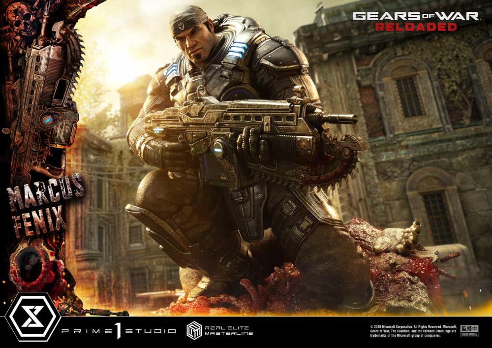 Gears of War Real Elite Masterline Marcus Fenix 1/3 Scale Statue Gallery Image 16