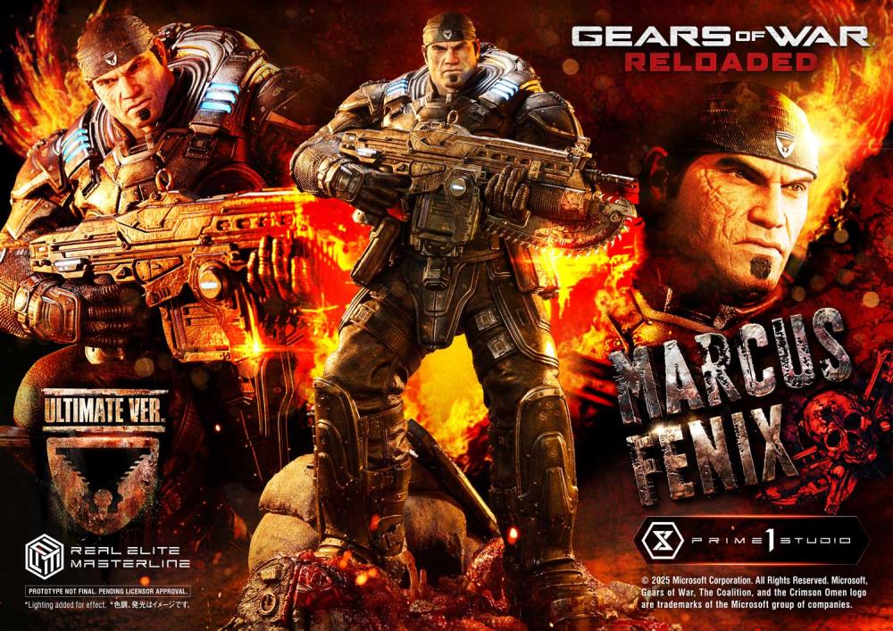 Gears of War Real Elite Masterline Marcus Fenix (Ultimate Ver.) 1/3 Scale Statue Gallery Image 4