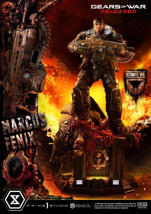 Gears of War Real Elite Masterline Marcus Fenix (Ultimate Ver.) 1/3 Scale Statue Gallery Image 5