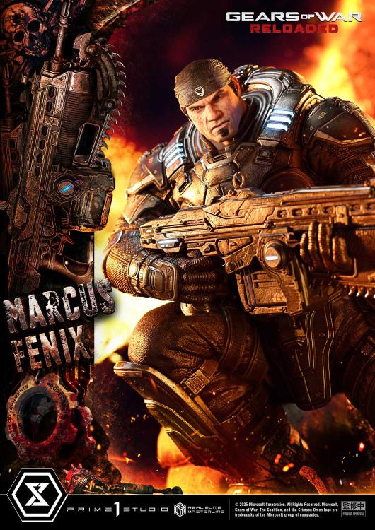 Gears of War Real Elite Masterline Marcus Fenix (Ultimate Ver.) 1/3 Scale Statue Gallery Image 9