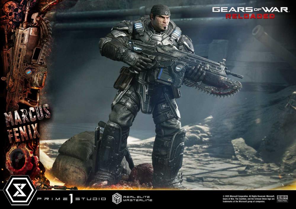 Gears of War Real Elite Masterline Marcus Fenix (Ultimate Ver.) 1/3 Scale Statue Gallery Image 30