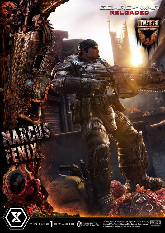 Gears of War Real Elite Masterline Marcus Fenix (Ultimate Ver.) 1/3 Scale Statue Gallery Image 21