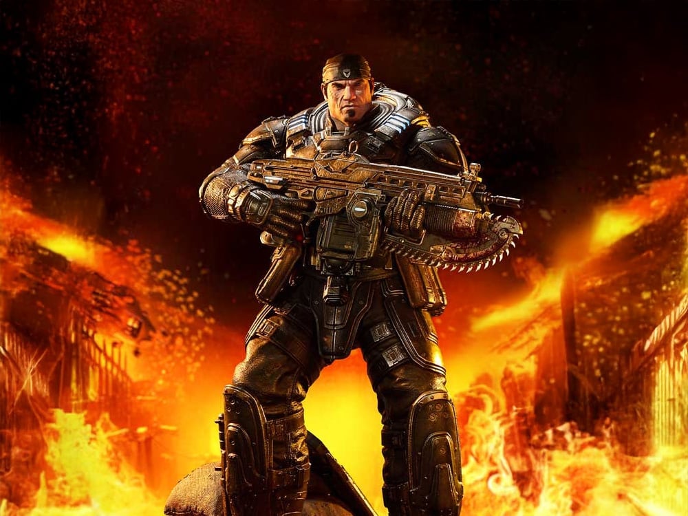 Gears of War Real Elite Masterline Marcus Fenix (Ultimate Ver.) 1/3 Scale Statue Gallery Image 1