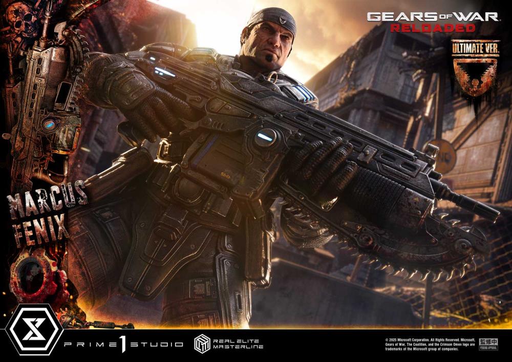 Gears of War Real Elite Masterline Marcus Fenix (Ultimate Ver.) 1/3 Scale Statue Gallery Image 18