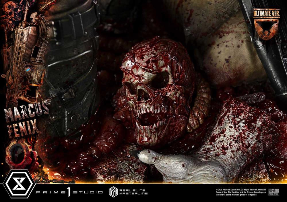 Gears of War Real Elite Masterline Marcus Fenix (Ultimate Ver.) 1/3 Scale Statue Gallery Image 26