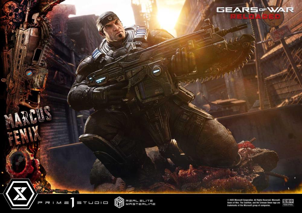 Gears of War Real Elite Masterline Marcus Fenix (Ultimate Ver.) 1/3 Scale Statue Gallery Image 19
