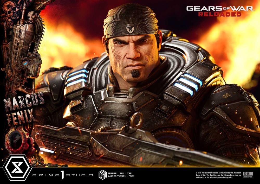 Gears of War Real Elite Masterline Marcus Fenix (Ultimate Ver.) 1/3 Scale Statue Gallery Image 12