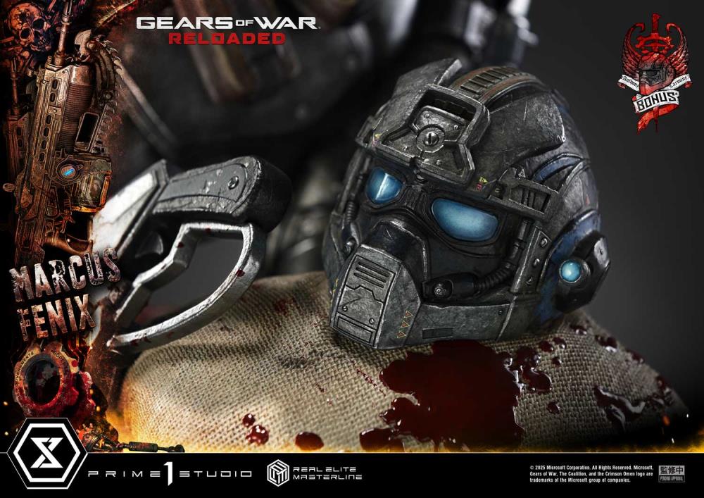 Gears of War Real Elite Masterline Marcus Fenix (Ultimate Bonus Ver.) 1/3 Scale Statue Gallery Image 7