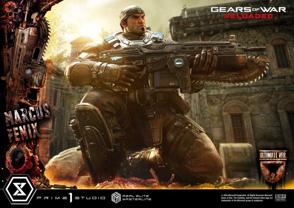 Gears of War Real Elite Masterline Marcus Fenix (Ultimate Bonus Ver.) 1/3 Scale Statue Gallery Image 43