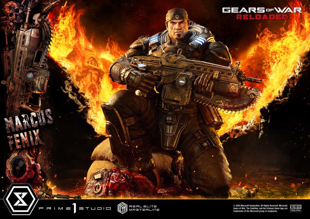 Gears of War Real Elite Masterline Marcus Fenix (Ultimate Bonus Ver.) 1/3 Scale Statue Gallery Image 17