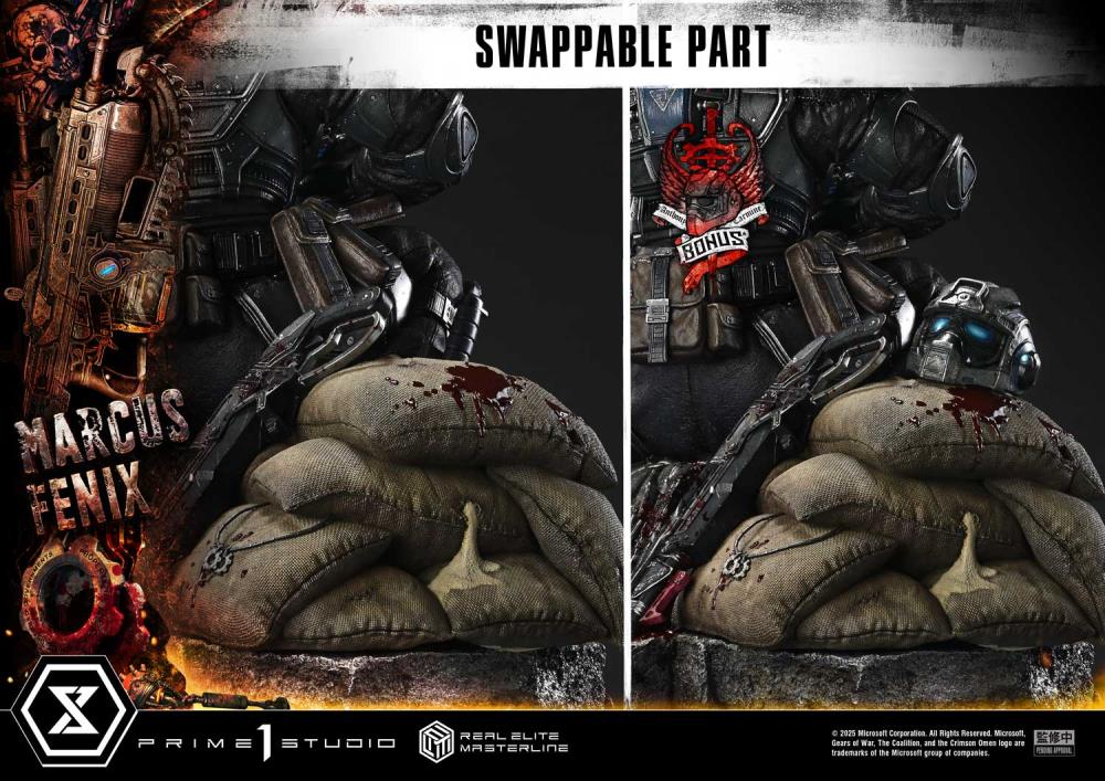 Gears of War Real Elite Masterline Marcus Fenix (Ultimate Bonus Ver.) 1/3 Scale Statue Gallery Image 8