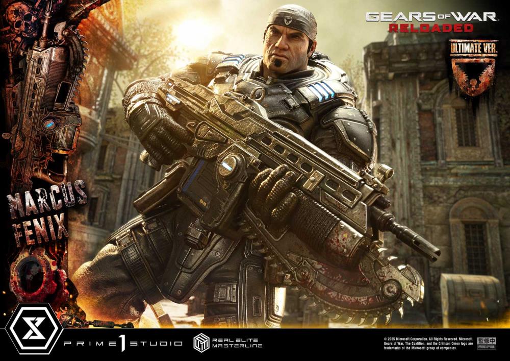Gears of War Real Elite Masterline Marcus Fenix (Ultimate Bonus Ver.) 1/3 Scale Statue Gallery Image 42