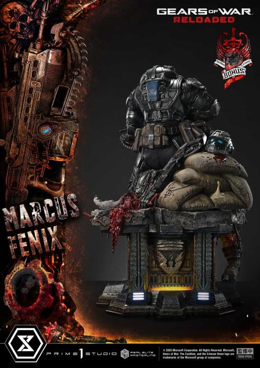 Gears of War Real Elite Masterline Marcus Fenix (Ultimate Bonus Ver.) 1/3 Scale Statue Gallery Image 53