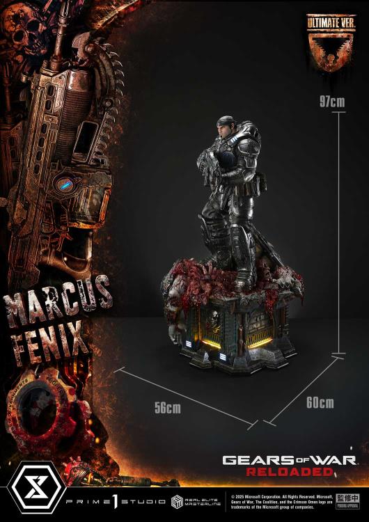 Gears of War Real Elite Masterline Marcus Fenix (Ultimate Bonus Ver.) 1/3 Scale Statue Gallery Image 67