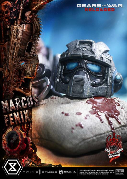 Gears of War Real Elite Masterline Marcus Fenix (Ultimate Bonus Ver.) 1/3 Scale Statue Gallery Image 6