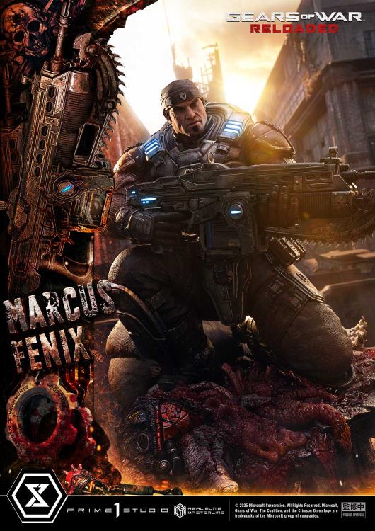 Gears of War Real Elite Masterline Marcus Fenix (Ultimate Bonus Ver.) 1/3 Scale Statue Gallery Image 22