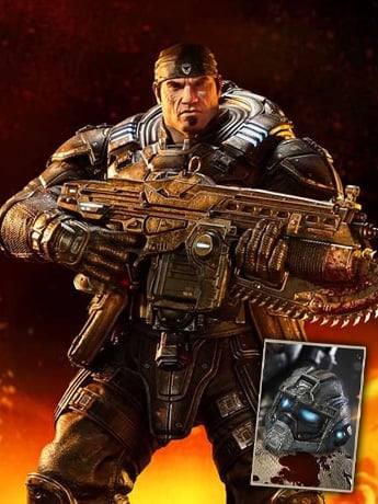 Gears of War Real Elite Masterline Marcus Fenix (Ultimate Bonus Ver.) 1/3 Scale Statue Gallery Image 2
