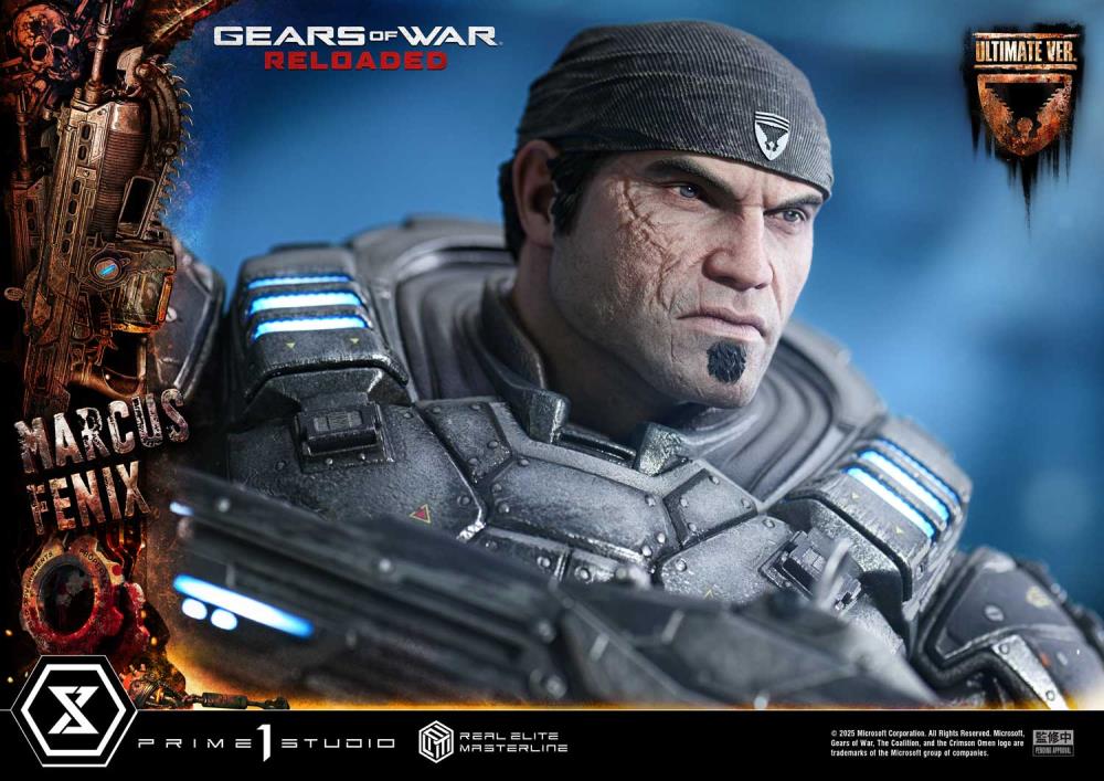 Gears of War Real Elite Masterline Marcus Fenix (Ultimate Bonus Ver.) 1/3 Scale Statue Gallery Image 32
