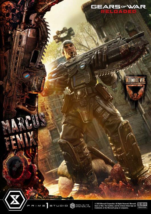 Gears of War Real Elite Masterline Marcus Fenix (Ultimate Bonus Ver.) 1/3 Scale Statue Gallery Image 40