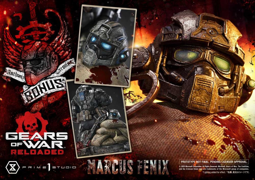 Gears of War Real Elite Masterline Marcus Fenix (Ultimate Bonus Ver.) 1/3 Scale Statue Gallery Image 4