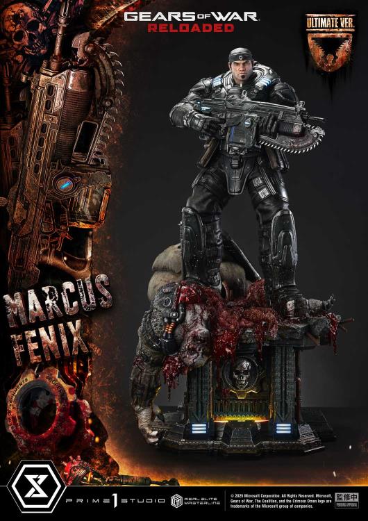 Gears of War Real Elite Masterline Marcus Fenix (Ultimate Bonus Ver.) 1/3 Scale Statue Gallery Image 46