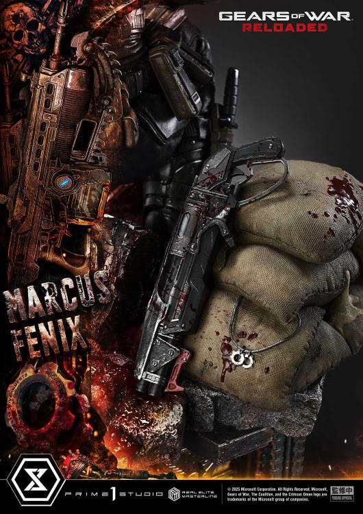 Gears of War Real Elite Masterline Marcus Fenix (Ultimate Bonus Ver.) 1/3 Scale Statue Gallery Image 58