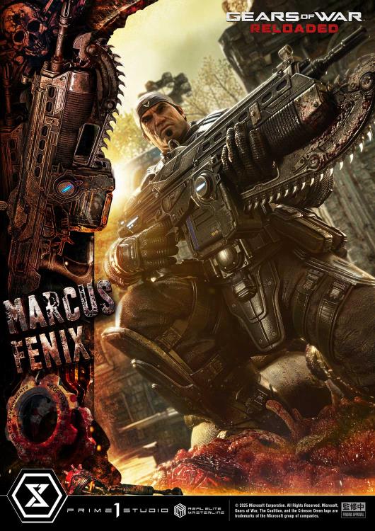 Gears of War Real Elite Masterline Marcus Fenix (Ultimate Bonus Ver.) 1/3 Scale Statue Gallery Image 41