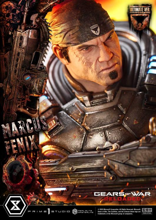 Gears of War Real Elite Masterline Marcus Fenix (Ultimate Bonus Ver.) 1/3 Scale Statue Gallery Image 20