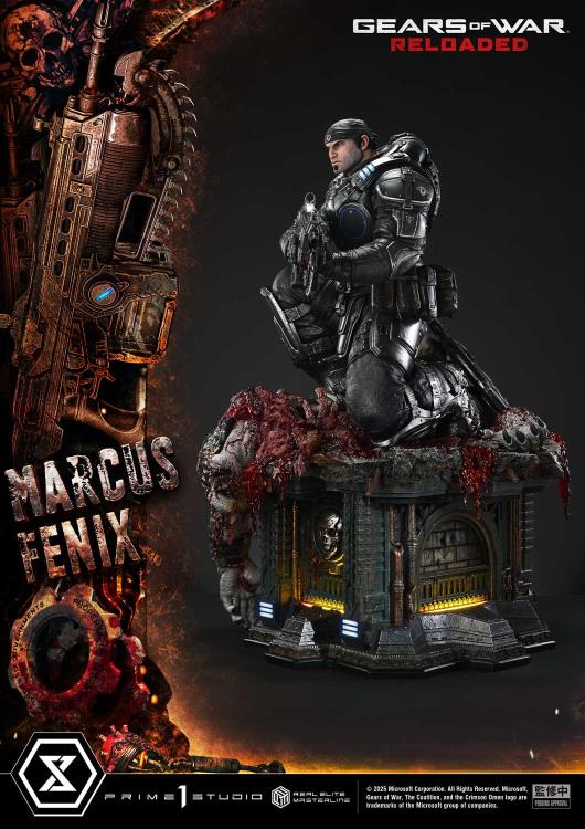 Gears of War Real Elite Masterline Marcus Fenix (Ultimate Bonus Ver.) 1/3 Scale Statue Gallery Image 52