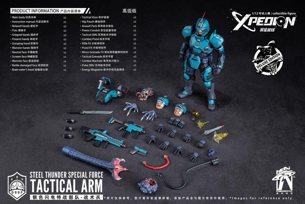 Xpedion Steel Thunder Special Force Tactical Arm (Deluxe Edition) 1/12 Scale Action Figure Gallery Image 23