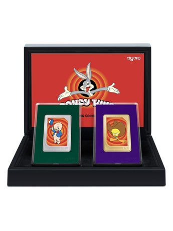 2026 Warner Bros Looney Tunes Trading Coins Mystery Box Pair of 1 oz. Silver Collectibles Gallery Image 2