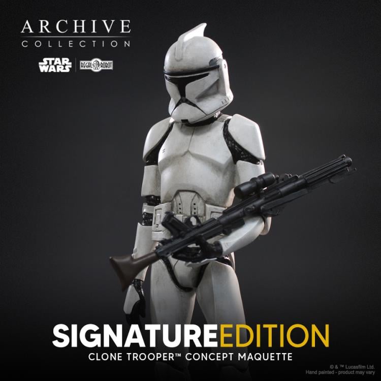 Star Wars: Attack of the Clones Archive Collection Clone Trooper (Signature Edition) Limited Edition Concept Maquette Replica Gallery Image 9