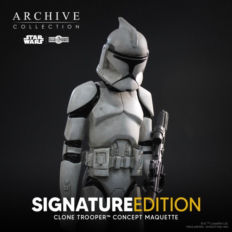 Star Wars: Attack of the Clones Archive Collection Clone Trooper (Signature Edition) Limited Edition Concept Maquette Replica Gallery Image 8