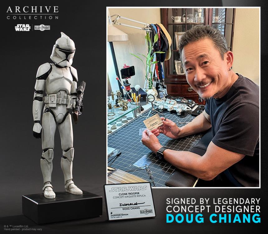 Star Wars: Attack of the Clones Archive Collection Clone Trooper (Signature Edition) Limited Edition Concept Maquette Replica Gallery Image 12