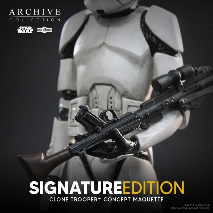 Star Wars: Attack of the Clones Archive Collection Clone Trooper (Signature Edition) Limited Edition Concept Maquette Replica Gallery Image 10