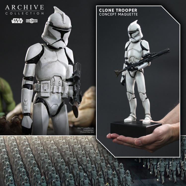 Star Wars: Attack of the Clones Archive Collection Clone Trooper (Signature Edition) Limited Edition Concept Maquette Replica Gallery Image 16