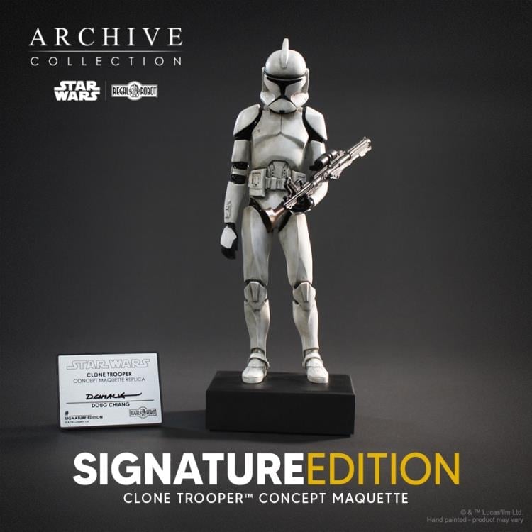 Star Wars: Attack of the Clones Archive Collection Clone Trooper (Signature Edition) Limited Edition Concept Maquette Replica Gallery Image 3