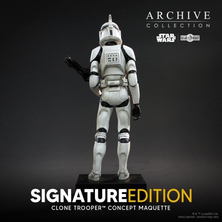 Star Wars: Attack of the Clones Archive Collection Clone Trooper (Signature Edition) Limited Edition Concept Maquette Replica Gallery Image 7