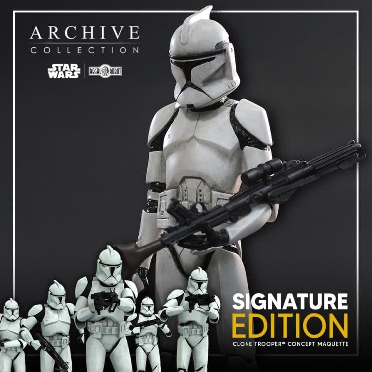 Star Wars: Attack of the Clones Archive Collection Clone Trooper (Signature Edition) Limited Edition Concept Maquette Replica Gallery Image 14