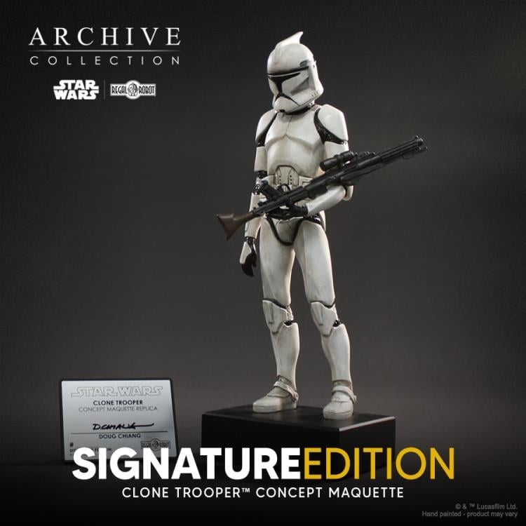 Star Wars: Attack of the Clones Archive Collection Clone Trooper (Signature Edition) Limited Edition Concept Maquette Replica Gallery Image 4